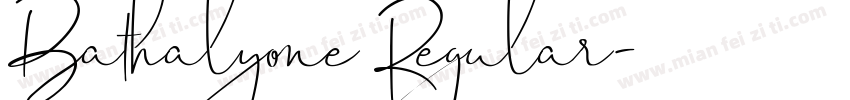 Bathalyone Regular字体转换